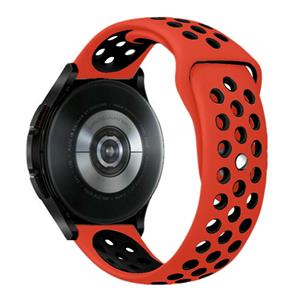 Strap-it Huawei Watch GT 4 - 41mm sport bandje rood/zwart