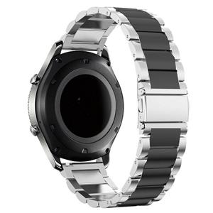 Strap-it Huawei Watch GT 4 - 41mm stalen band zilver/zwart
