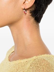 ISABEL MARANT New Color Strip hoop earrings - Roze