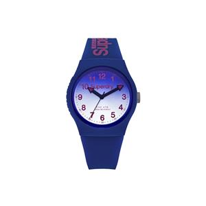 Superdry Quarzuhr, Herrenuhr Analog Quarz mit Silikonarmband SYG198UU