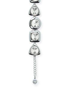 AREA crystal-embellished drop bracelet - Zilver