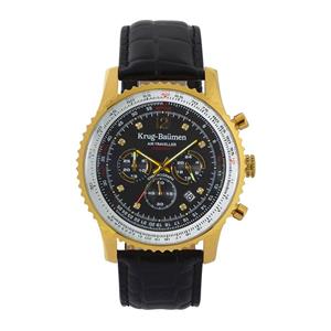 Krug Baümen 610206DS Air Traveller Diamond 46mm Horloge Heren