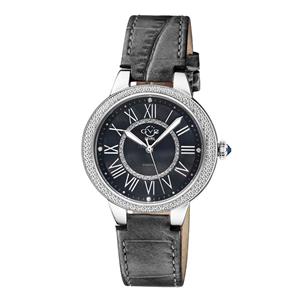 Gevril GV2 Astor II Women's Black Dial Black leather band Watch 9143-L7