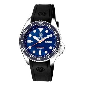 Deep Blue Watches MILBLKSLUESIL Heren Horloge Automatic 44mm 300M