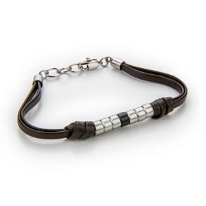 Monomen Men's Genuine Leather Bracelet MM10829SO