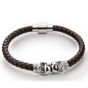 Monomen Men's Genuine Nappa Leather Bracelet MM10827SO