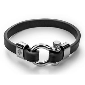 Monomen Men's Premium Genuine Nappa Leather Bracelet MM10826SB