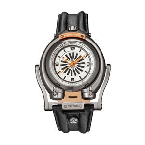 Gevril GV2 Triton Men's Silver Dial Calfskin Leather Watch 3404 Heren Horloge