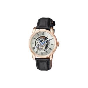 Gevril Men's Vanderbilt Silver Dial Calfskin Leather Watch 2694S Heren Horloge
