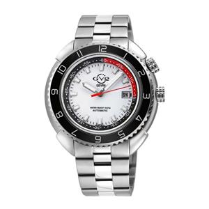 Gevril GV2 Squalo Men's Swiss Automatic White Dial Stainless Steel Bracelet Date Watch 42400 Heren Horloge