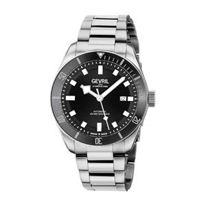 Gevril Men's Yorkville Automatic Stainless Steel Bracelet Black 48600 Heren Horloge
