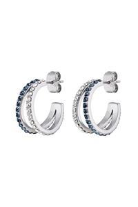 Dyrberg/Kern Twinnie Earring, Color: Silver/Blue, Onesize, Women
