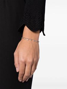 Kenneth Jay Lane logo-charm cable-chain link bracelet - Zilver