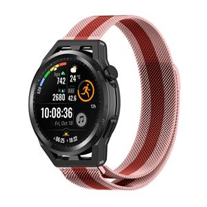 Strap-it Huawei Watch GT Milanese band (rood/roze)