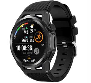 Strap-it Huawei Watch GT siliconen bandje (zwart)