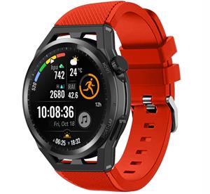 Strap-it Huawei Watch GT siliconen bandje (rood)