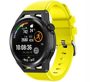 Strap-it Huawei Watch GT siliconen bandje (geel)