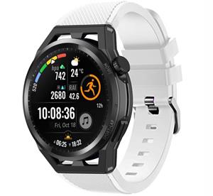 Strap-it Huawei Watch GT siliconen bandje (wit)