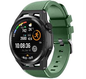 Strap-it Huawei Watch GT siliconen bandje  (legergroen)