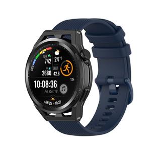 Strap-it Huawei Watch GT luxe siliconen bandje (donkerblauw)