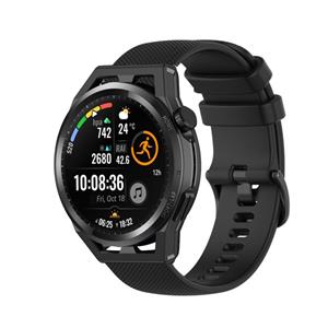 Strap-it Huawei Watch GT luxe siliconen bandje (zwart)
