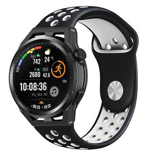 Strap-it Huawei Watch GT sport band (zwart/wit)