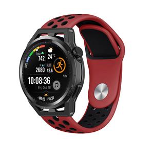 Strap-it Huawei Watch GT sport band (rood/zwart)