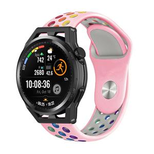 Strap-it Huawei Watch GT sport band (roze kleurrijk)