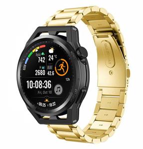 Strap-it Huawei Watch GT stalen band (goud)