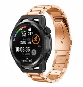 Strap-it Huawei Watch GT stalen band (rosé goud)