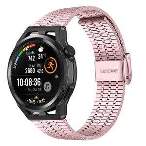 Strap-it Huawei Watch GT roestvrij stalen band (rosé pink)