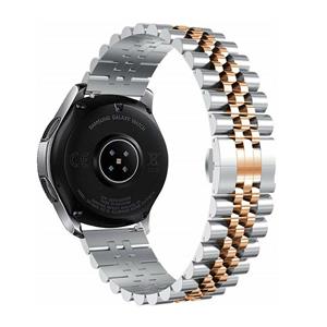 Strap-it Huawei Watch GT Jubilee stalen band (zilver/rosé goud)