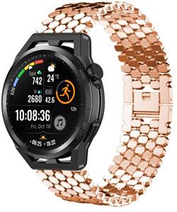 Strap-it Huawei Watch GT stalen vis band (rosé goud)