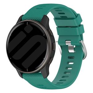 Strap-it Garmin Vivoactive 3 siliconen bandje (dennengroen)