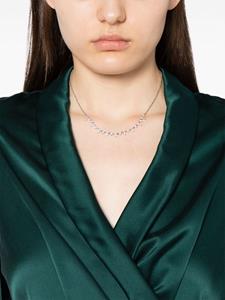 Kenneth Jay Lane crystal-embellished chain-link necklace - Zilver