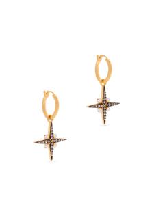 Missoma x Harris Reed North Star pearl hoop earrings - Goud
