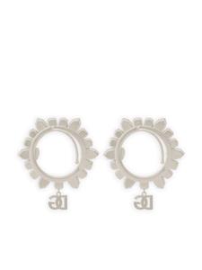 Dolce & Gabbana crystal-embellished earcuff earrings - Zilver