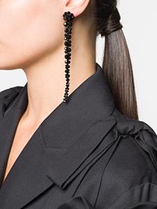 Simone Rocha met kralen gezette hangende oorbellen - JET BLACK