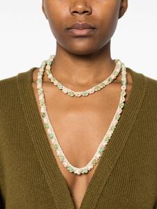 Alanui beaded crochet necklace - Beige