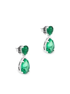 Kenneth Jay Lane crystal-embellished earrings - Groen