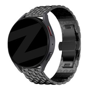Bandz Huawei Watch GT 4 - 46mm stalen band 'Dragon' (zwart)