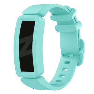 Bandz Fitbit Ace 2 siliconen band 'Classic' (aquablauw)