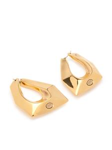 Alexander McQueen Modernist geometric-design earrings - Goud
