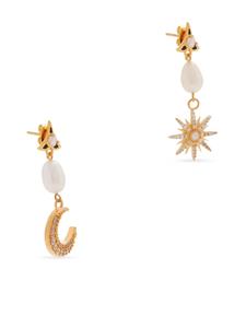 Missoma Moonlight pearl drop earrings - Goud