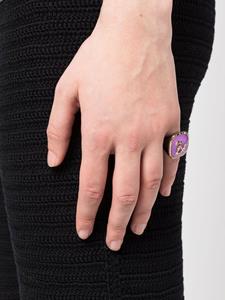 Zadig & Voltaire Ring met logoplakkaat - Zilver