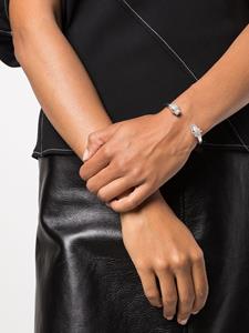 Nialaya Jewelry Armband verfraaid met panterkoppen - Zilver