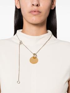 Jil Sander medallion-pendant necklace - Goud