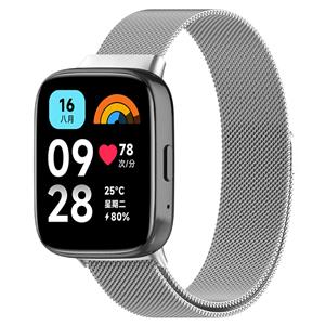 Strap-it Redmi Watch 3 Active / Lite Milanese band (zilver)