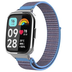 Strap-it Redmi Watch 3 Active / Lite nylon band (lichtblauw)