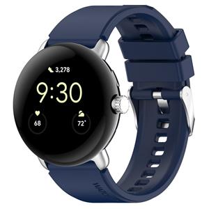 Strap-it Google Pixel Watch 1/2 siliconen bandje (donkerblauw)